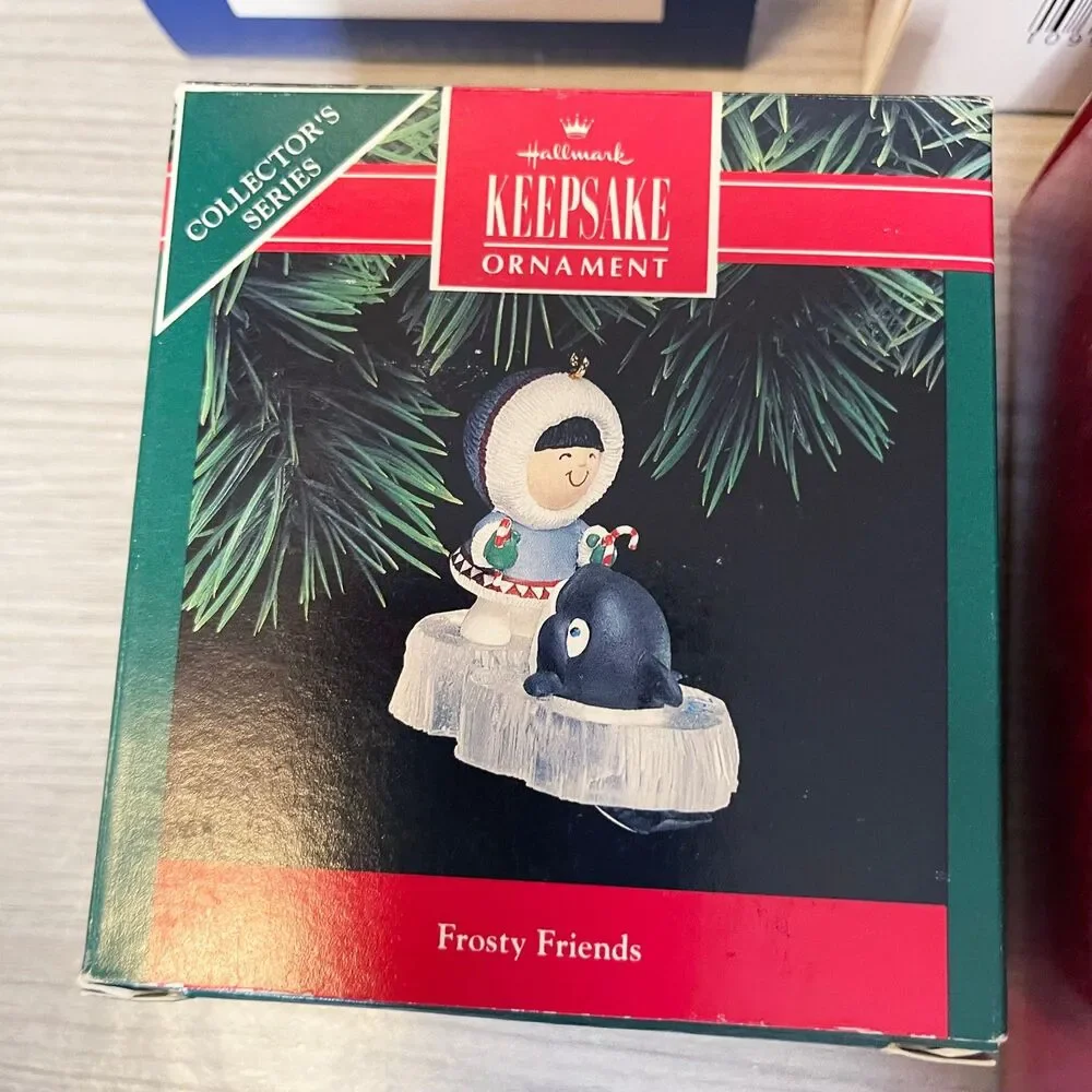 Hallmark Keepsake Frosty Friends Ornament Lot of 7 1992-2008 Collector Series